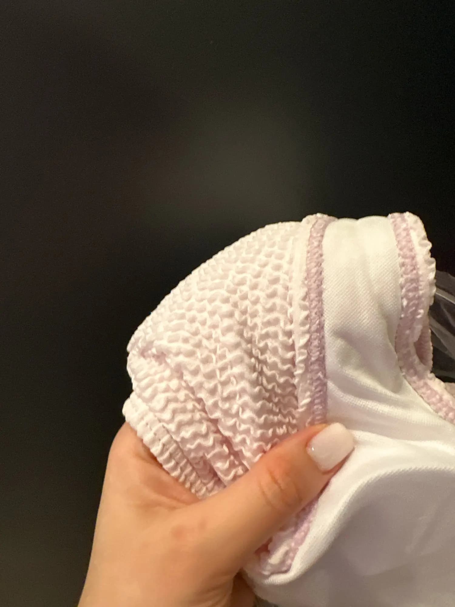 Crinkle Twist-Front Cropped High Leg Bikini Set